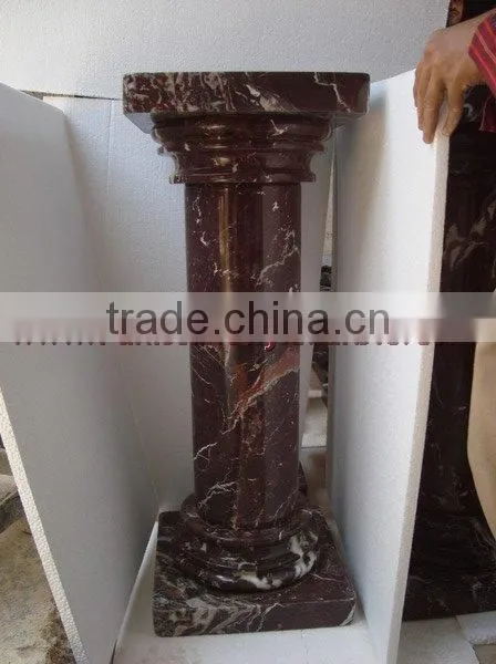 RED ZEBRA MARBLE PEDESTALS photo-5