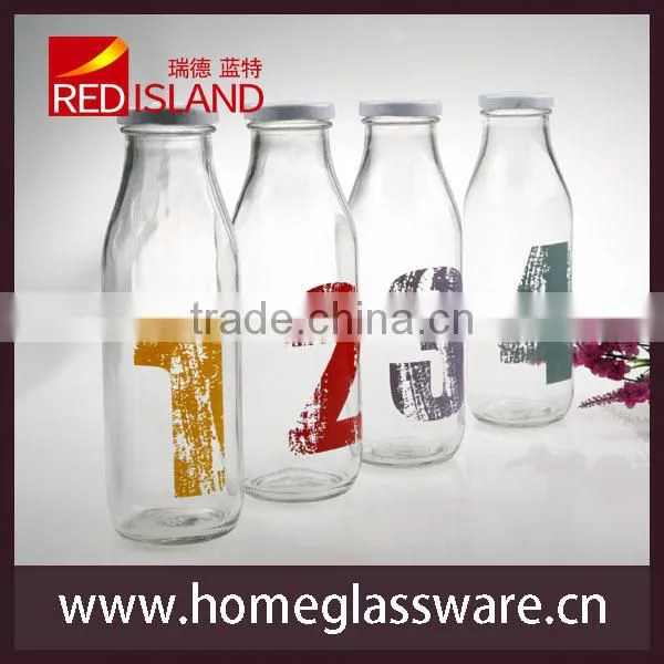 Hight Quality Glass Milk Bottle, Juice Bottle 445ml photo-5