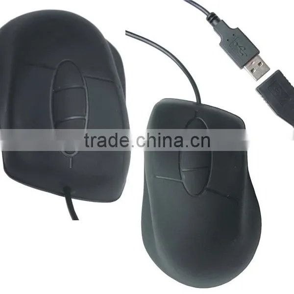 Waterproof Optical Mouse Rugged and Waterproof With USB and PS/2 JH-SME22 Silicone Mouse