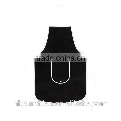 Non-woven Kitchen Apron With Magic Foldable Front Pocket as Promotion photo-2