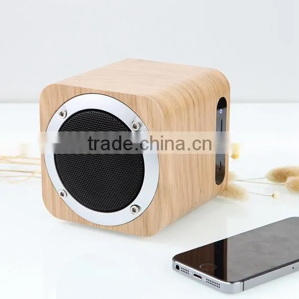 Customizable Logo Portable Mobile Phone Wooden Bluetooth Speaker photo-3
