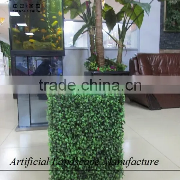 Indoor Artificial Plastic Boxwood Hedge for Decoration photo-2