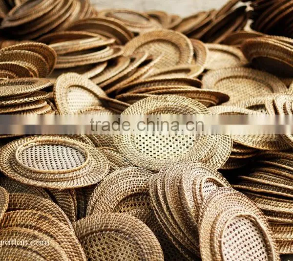 Rattan Charger Round Plate photo-3