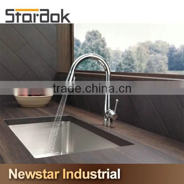 Star.aok Fashion Style Brass Water Saving Kitchen Faucet photo-2