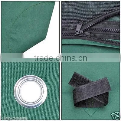 10x10 ft Garden Canopy Gazebo Top 2 Tier Replacement Green photo-3