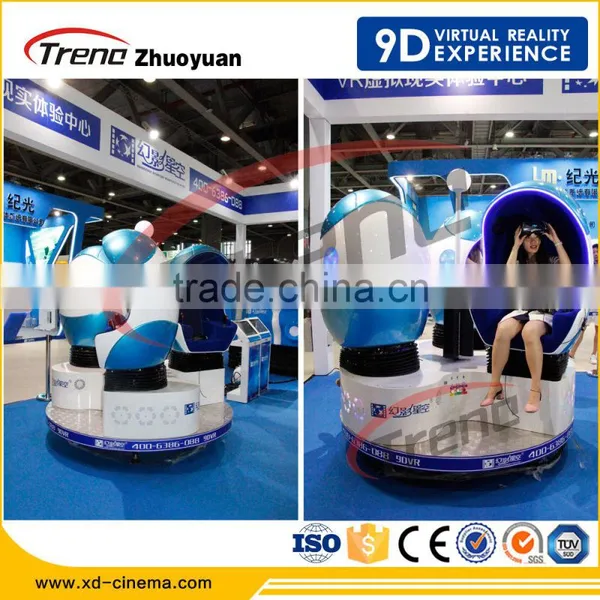 Amusement Park Equipment New Blue and White 9dvr Treno 9d vr Simulator photo-4
