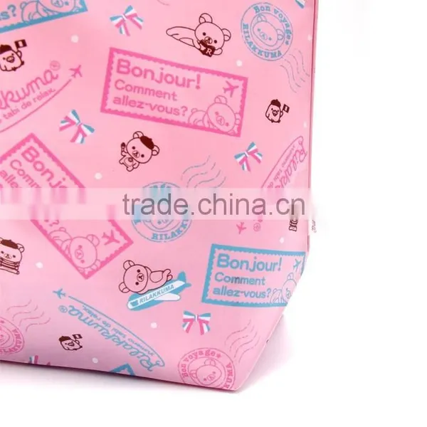 300D Polyester Dye Sublimation Full Color Printing Cute Bear Waterproof Shopping Tote Bag photo-6