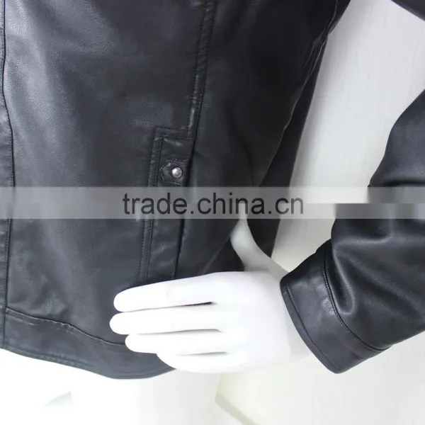 2015 Custom Leather Jacket Made In China photo-4