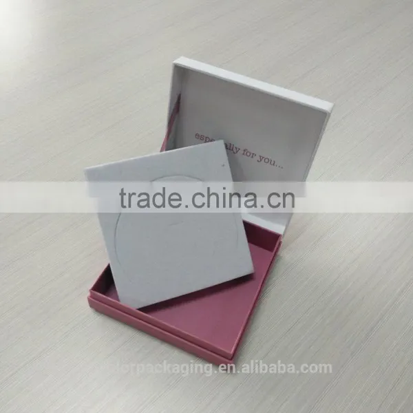 Hot Selling Pink Cardboard Velvet Jewelry Packaging Box photo-5