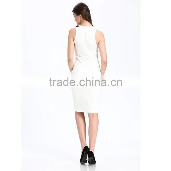 2017 New Eyelet With Golding Line Accessory Fashion Sexy Ladies Dress photo-6