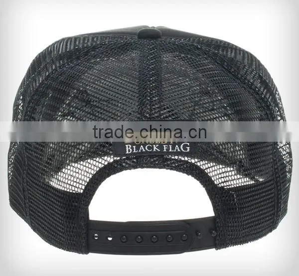 100% Polyester Black Foam And Mesh Sublimation Trucker Cap photo-6