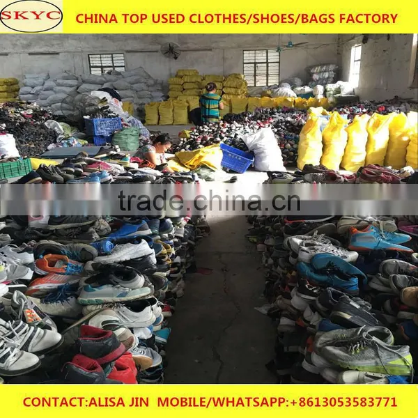 Dongguan Stock Big Size Clean Used Shoes Mixed Women Men Second Hand Shoes for Africa Buyers
