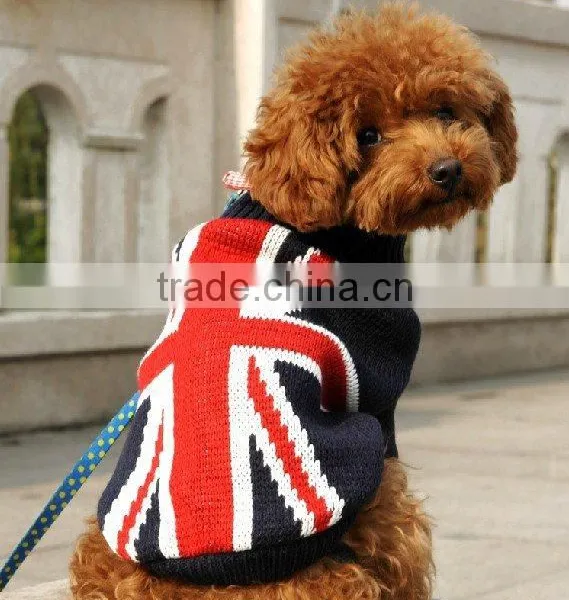UK Flat Knit Black Color Pet Dog Clothing Pet Accessories 2016 photo-2