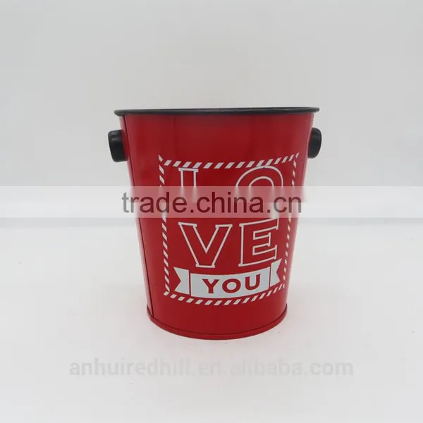 Custom Ice Bucket Tin Boxes for Storage With Handle