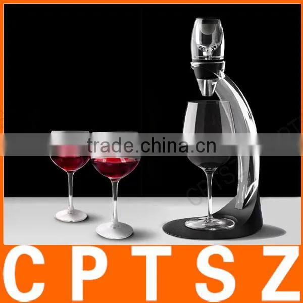 Professional Wine Decanter Set Mini Essential Red Wine Quick Aerator With Filter Stand Holder photo-4