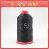 Black Polyester High Strength Thread / High Tenacity Sewing Machine Thread