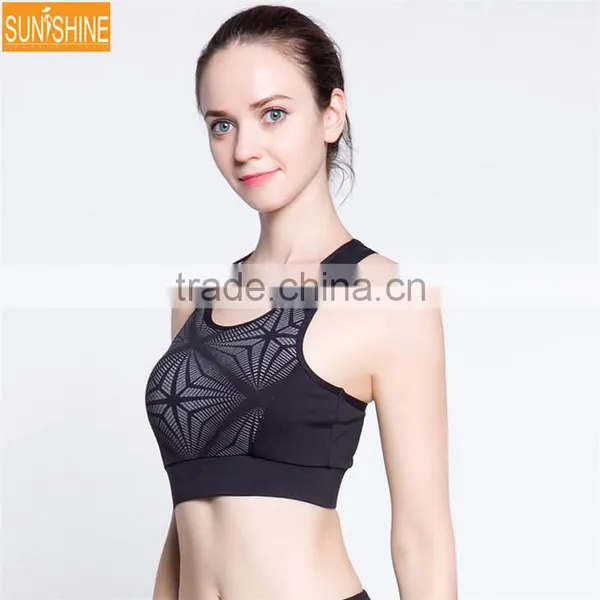 OEM Fashion Saling Hot Yoga Sports Women Sexy Bra Yoga Wear With Custom photo-3