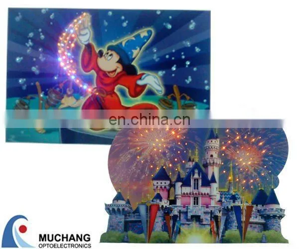 3D LED Light up Handmade Paper Greeting Cards With Music Chip photo-6
