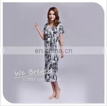 Apparel& Fashion Underwear& Nightwear Sleepwear& Pajamas Summer Bamboo Fiber Pajama Capri Set Women photo-4