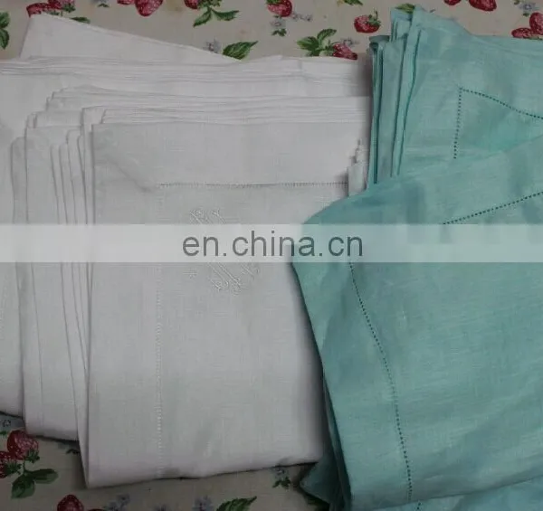 Dyeing Colors Linen Napkin in Turquoise/blush/taupe Color photo-4