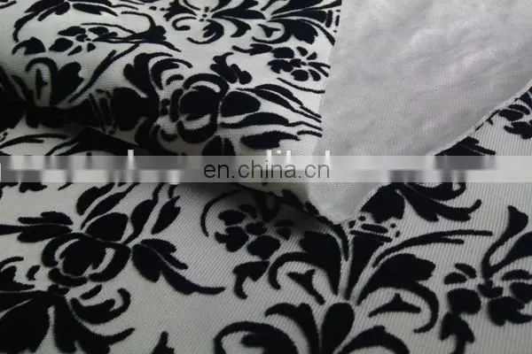 Winfar Textile New Product Soft Knit Polyester Stretchy DTY Scuba Print Flock Fabric photo-4