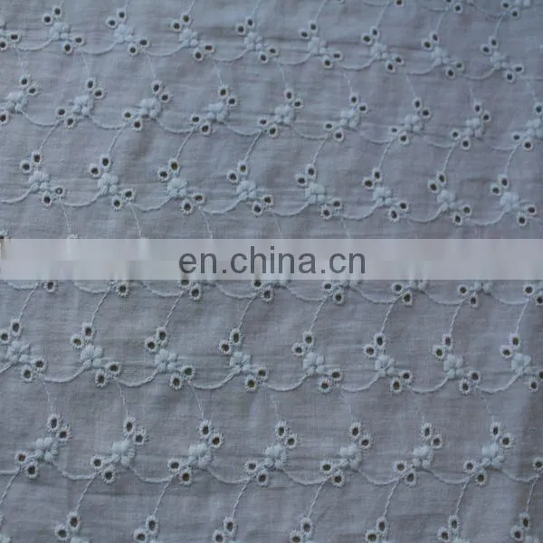 100% Cotton Embroidery Eyelet Fabric for Garment photo-5