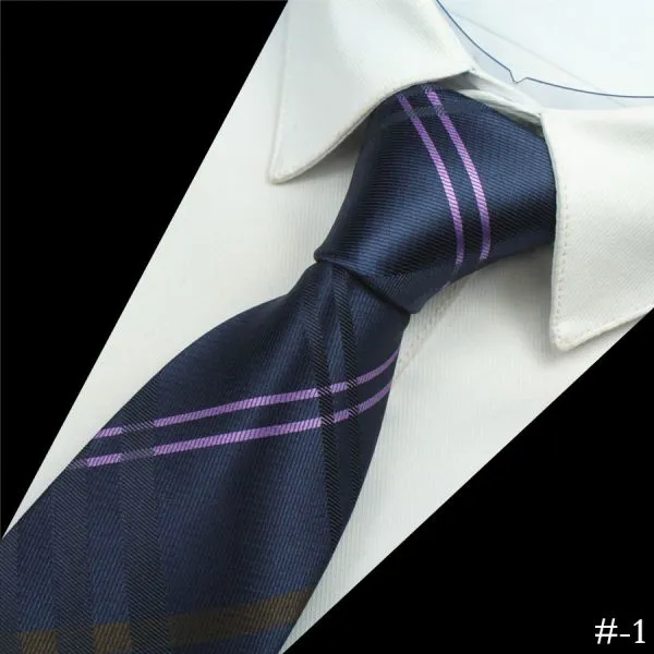 Red Self-tipping Mens Jacquard Neckties Standard Length Double-brushed