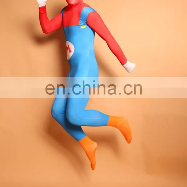 Blue & Red Second Skin Cosplay Suits For Woman Man 2nd Skin Costume photo-2