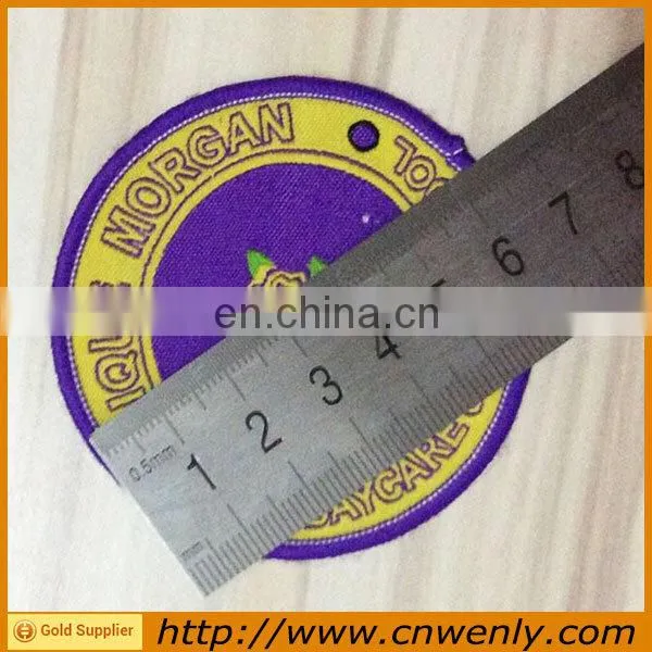 Uniform Emblems Fabric Garment Woven Badge With Custom Logo photo-2