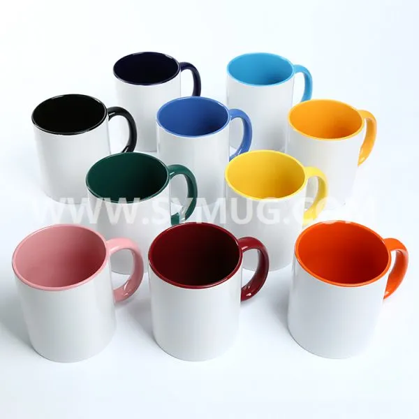 11 oz Color Inside and Handle Sublimation Ceramic Mug Wholesale photo-5