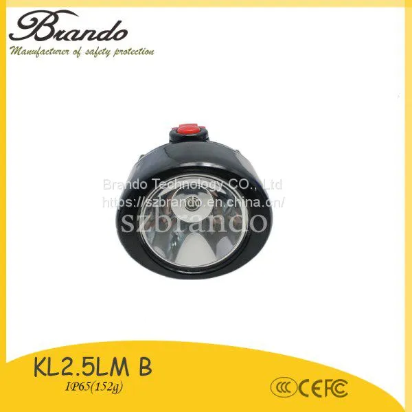 KL2.5LM-B Rechargeable Li-ion Battery LED Cordless Mining Cap Lamp For Reading