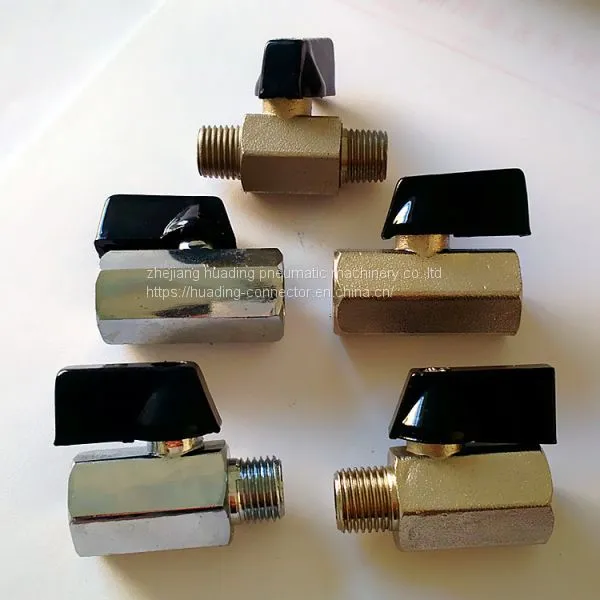 Медный минишаровой клапан FF1/4'' NPT