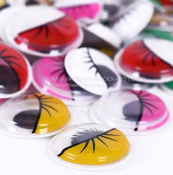 Assorted Bulk White and Black Round Craft Wiggly Eyes photo-5