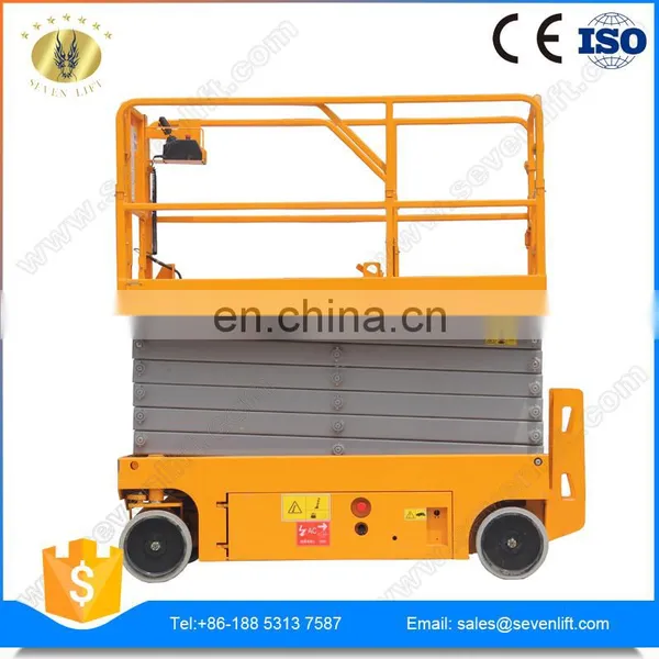 7LGTJZ Shandong SevenLift Auto Scissor Wholesale Outdoor Using Easy Operation 10m Mobile Battery Powered Lift photo-5
