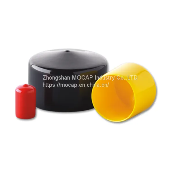 MOCAP tube steel rod aluminum black round plastic vinyl end cap