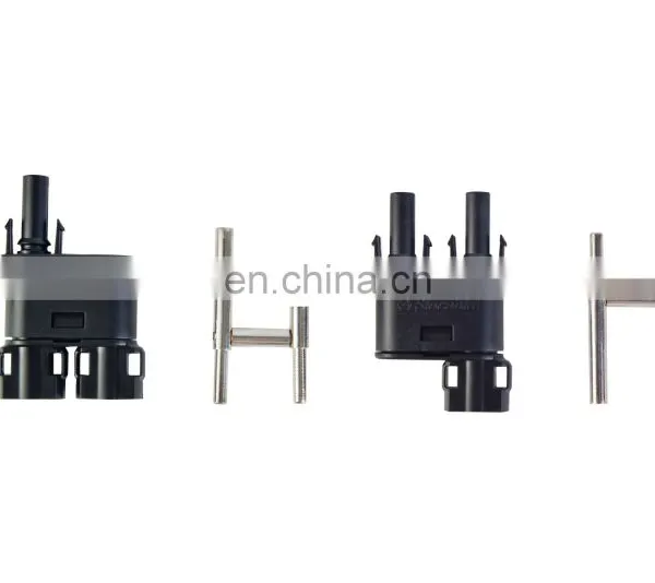 IP68 Adaptor Male Female 2-1 Y-Branch Connector for Solar Cable photo-3