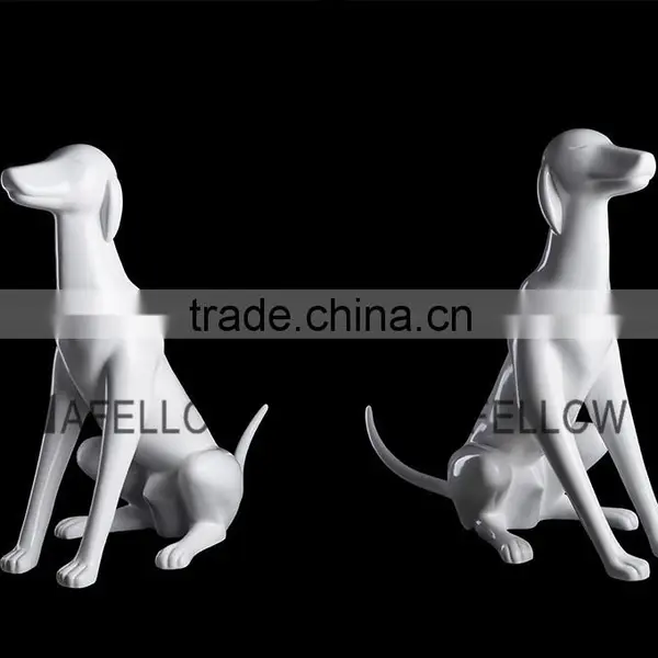 White Fiberglass Abstract Dog Mannequin for Sale photo-2