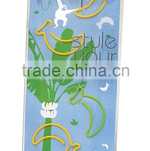 Novelty Aluminum Funny Fruit Metal Paper Clip With Clip Holder photo-2