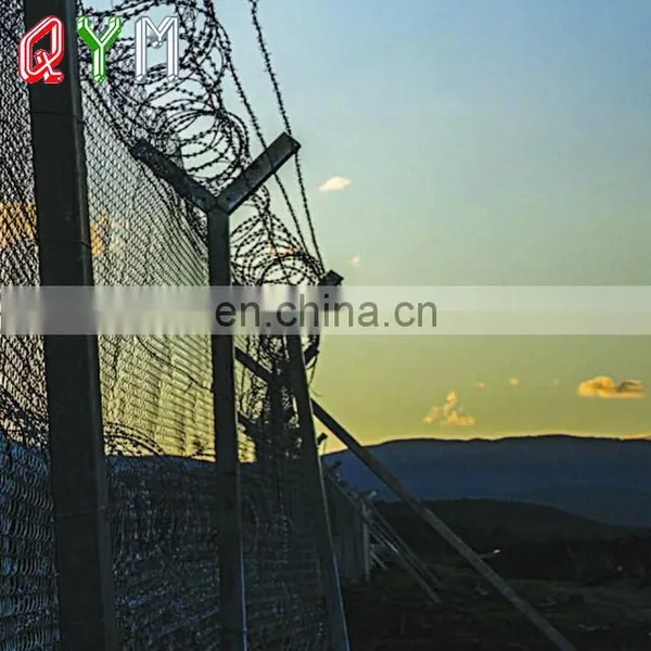 Prison Airport Chain Link Fence With Barbed Wire on Top photo-5