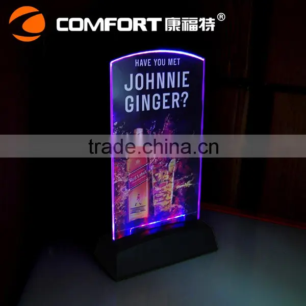 Special Price Promotional Lighted Club Led Menu Covers,led Menu Holder photo-4