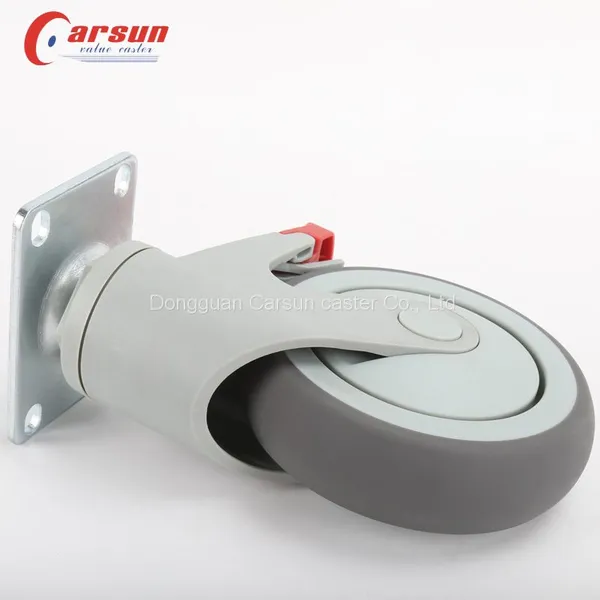 Hospital Trolley Castor Special for Medical Equipment and Instruments Silent Without Damaging The Ground Medical Swivel Caster Wheel photo-4