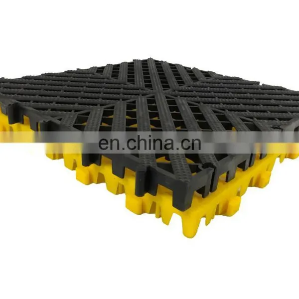 Non Slip Floor Tile Garage Removable Plastic Grille Interlocking Ground Mat Solid Cover Plate photo-2