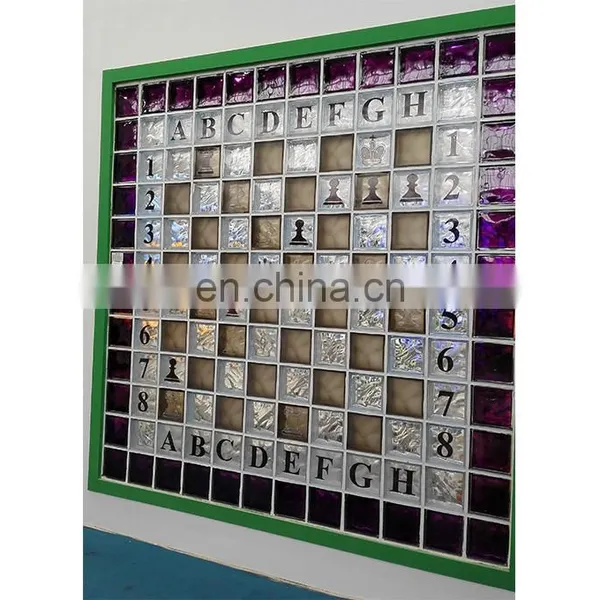 Patten Texture Eco-friendly Outdoor Wall Decorative Exterior Hollow Glass Brick photo-2