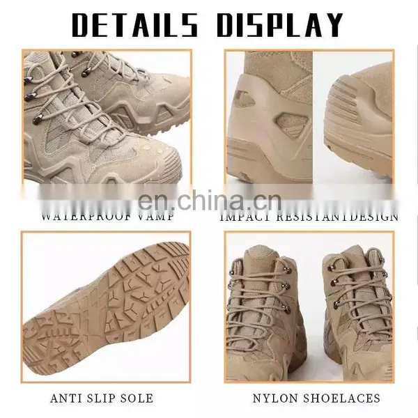 Winter Warm Padding Men Black Green Desert Outdoor High Shoes Boots Brown Hiking Combat Tactical Boot photo-5