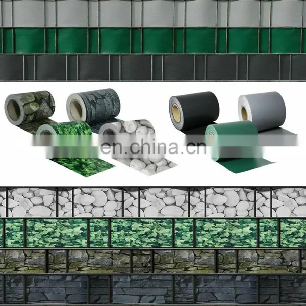 China Pvc Sichtschutzstreifen / Tarpaulin PVC Garden Strip Screen Fence Roll Cover Plastic photo-4