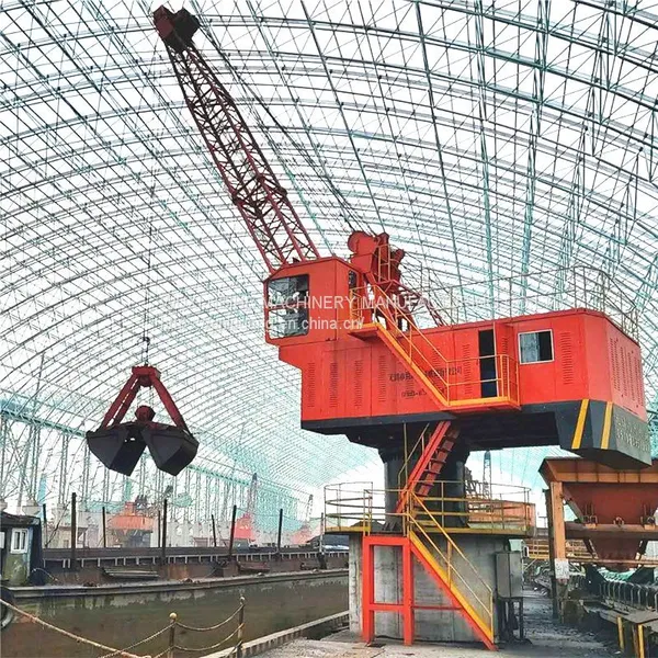 16t Fixed Lattice Boom Dock Crane Equip With Grab for Loading Bulk Cargo photo-2