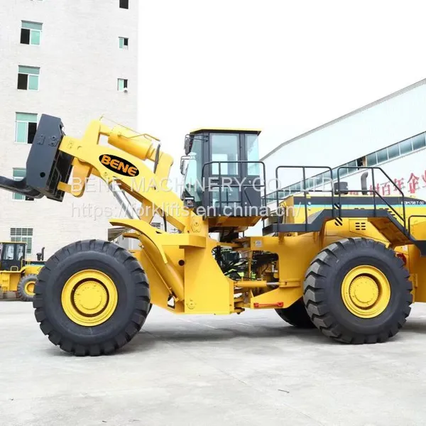 The Heavy Forklift Loader BENE 50ton Wheel Loader 50 Ton Fork Loader for Stone Block Handling