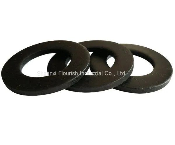High Strength Black Plain Washer For Building Industry Machinery photo-3