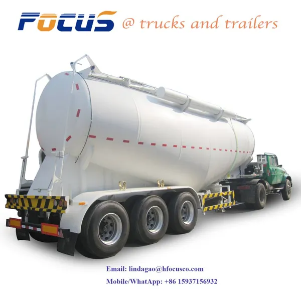 3 Axles 40 CBM Cement Tank Trailers photo-2