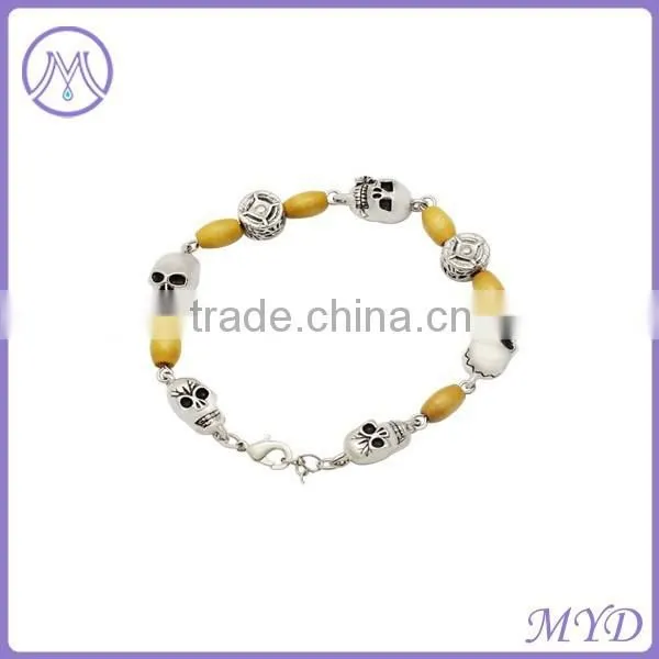 High Quality Stainless Steel Chain Bracelet With Skull photo-4